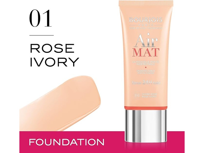 Bourjois air mat 01 rose ivory 30ml