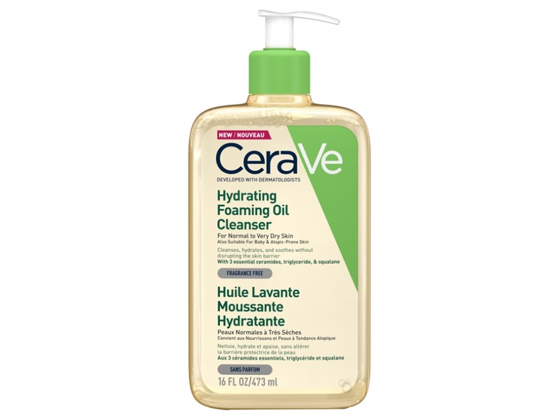 Cerave hydrating foaming oil cleanser 473ml dryskin