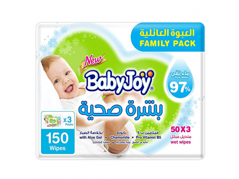 Babyjoy baby wipes bundle pack 6 (3x50)pcs