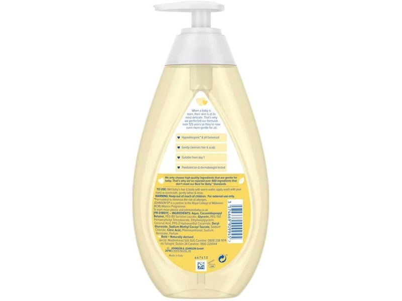 JOHNSONS TOP TO TOE WASH 500ML 