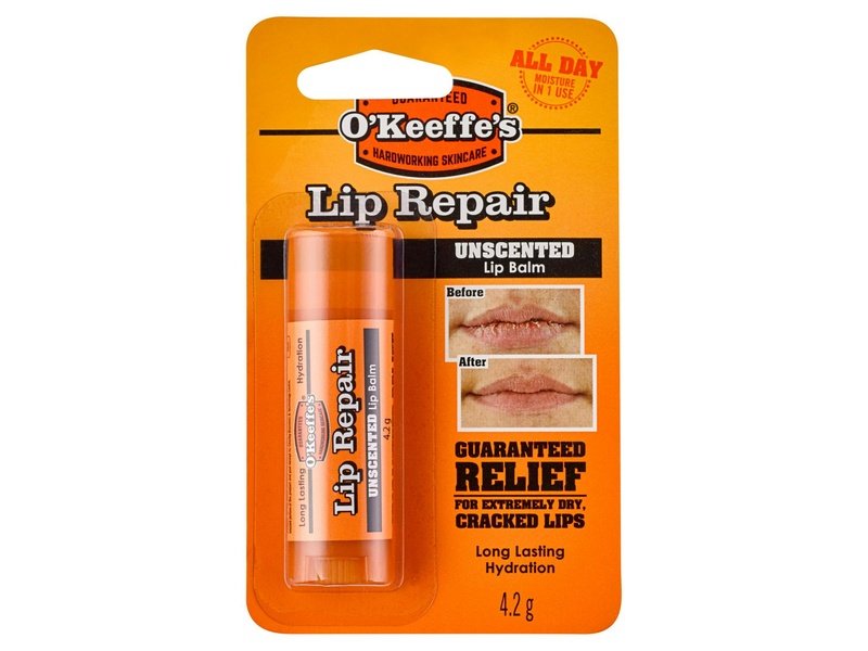 O'KEEFFE'S LIP REPAIR LIP BALM UNSCENTED 4.2G