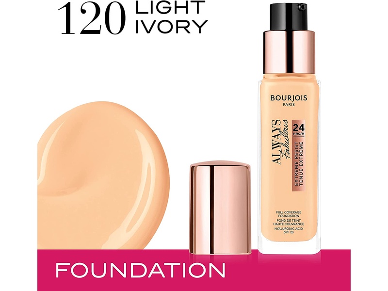 BOURJOIS ALWAYS FABULOUS 120 LIGHT IVORY