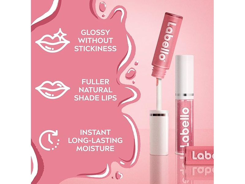 LABELLO CARING LIP OIL GLOSSY FINIS DRESS NUDE 5.5ML