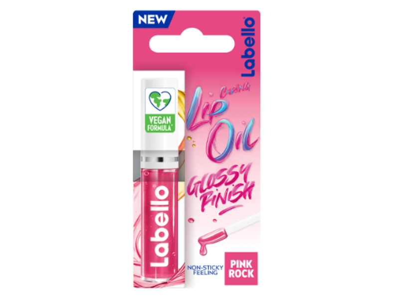 LABELLO CARING LIP OIL GLOSSY FINIS PINK ROCK 5.5ML