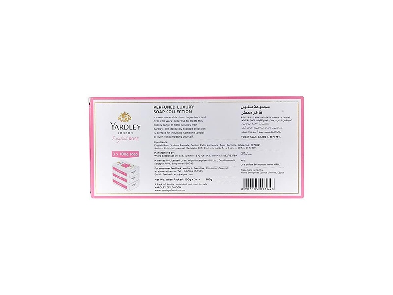 YARDLEY LUXURY SOAP ENGLISH ROSE 2+1 FREE 100G