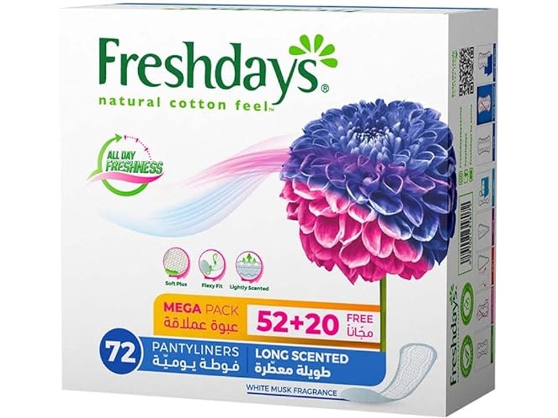 FRESHDAYS LONG PANTEGE 72 PACK MEGA 50+20