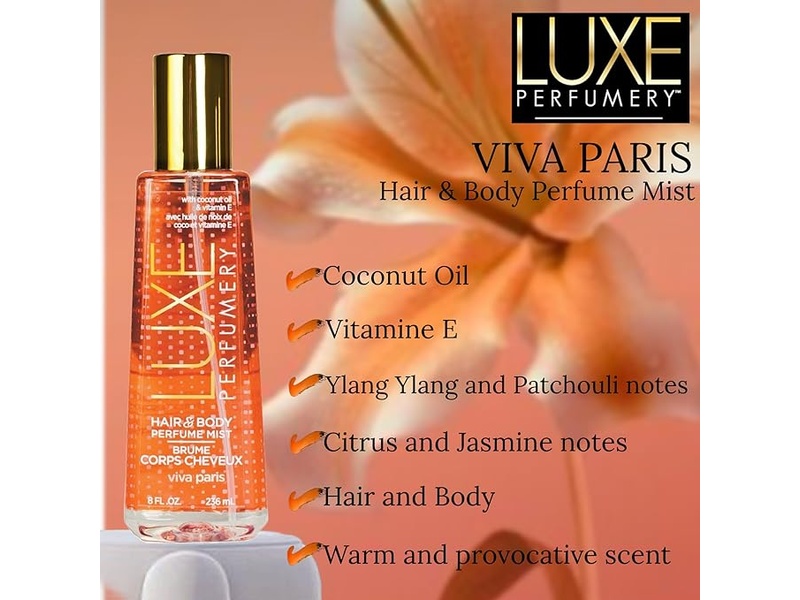 LUXE PERFUMERY HAIR & BODY VIVA PARIS 236ML