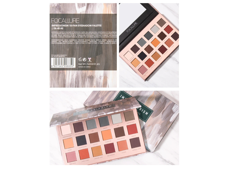 FOCALLURE IMPRESSIONISM 18 EYESHADOW PALETTE 05