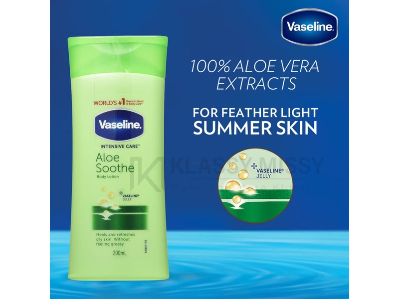 Vaseline Lotion 200ml Aloe Soothe