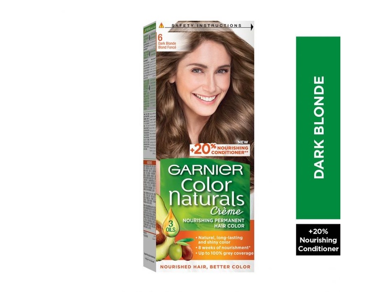 Garnier natural hair color no6 dark blonde