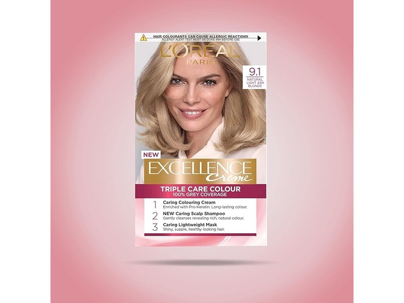 Loreal Excellence Light Ash Blonde 9.1 Hair Dye