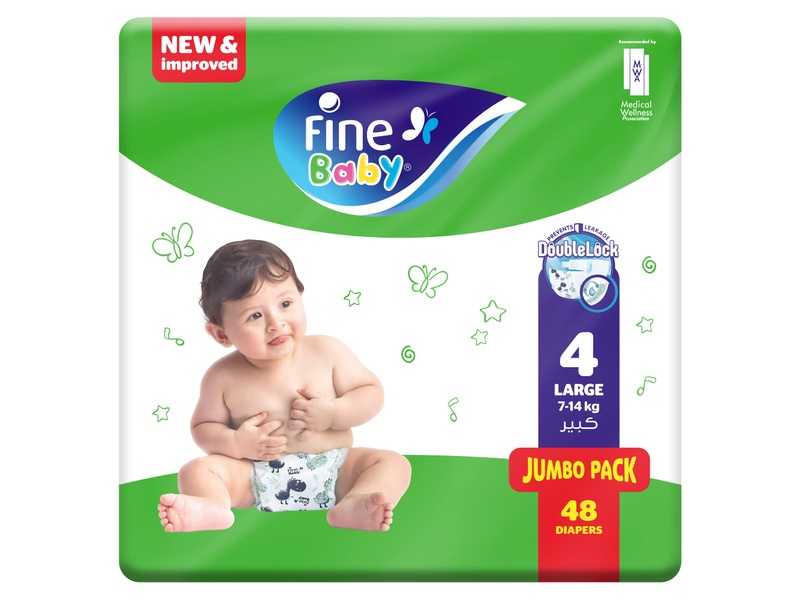 FINE BABY NO4 LARGE 48 PCs