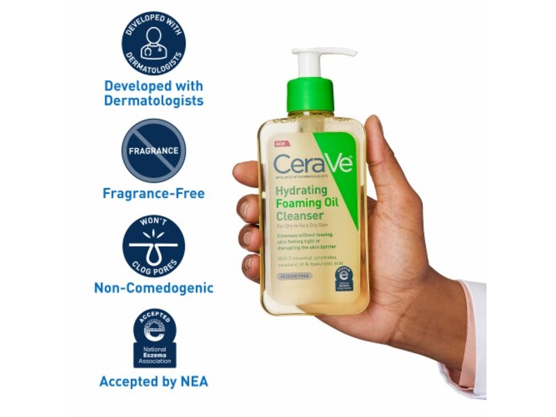 CERAVE HYDRATING FOAMING OIL CLEANSER 236ML DRYSKIN