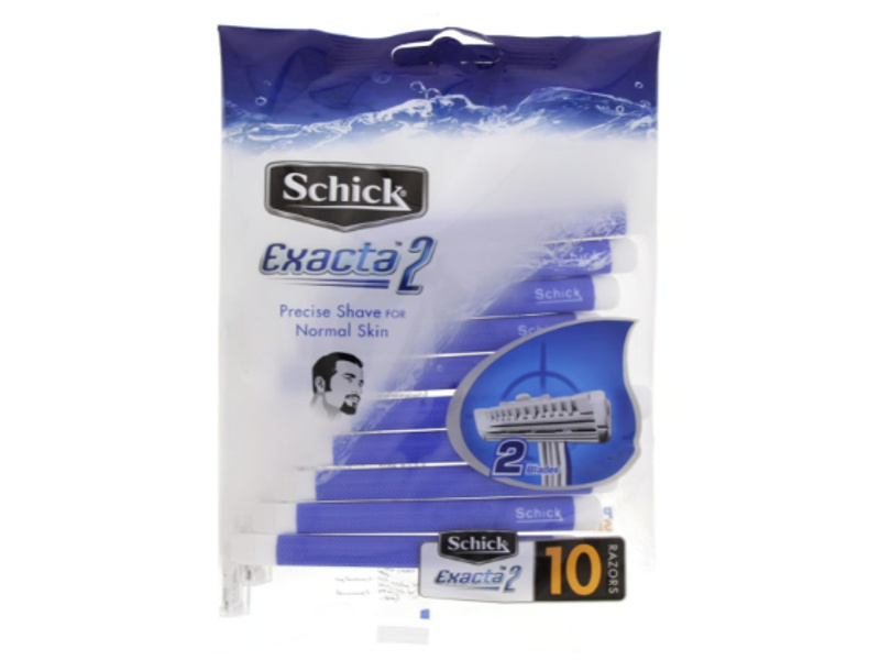 SCHICK RAZOR EXACTA 2 NORMAL 10PCS