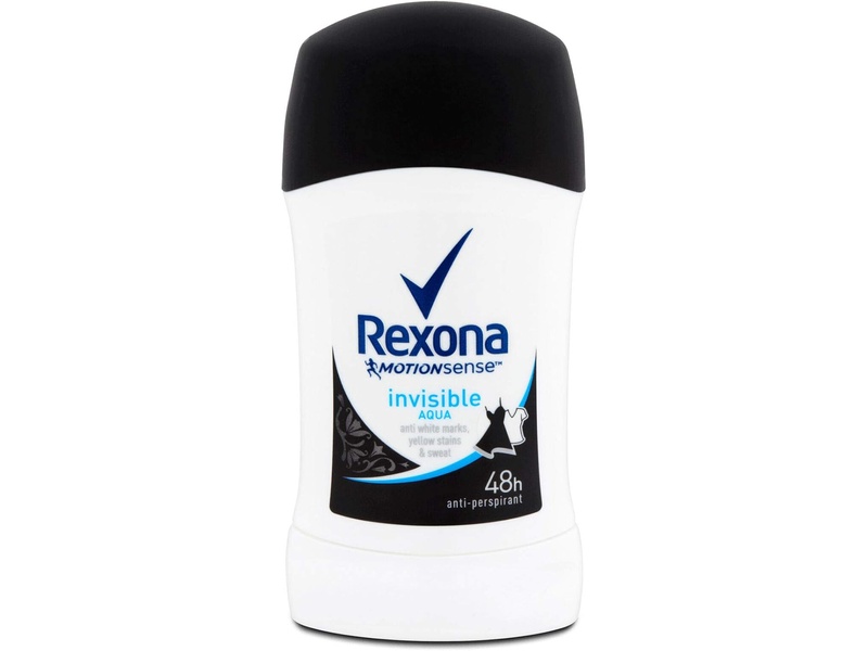 REXONA DEODORANT STICK INVISIBLE AQUA 40ML