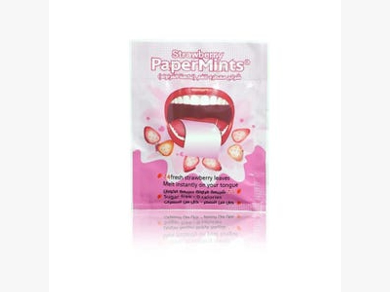 Papermints Mouth Strips STRAWBERRY STRIPS 24P