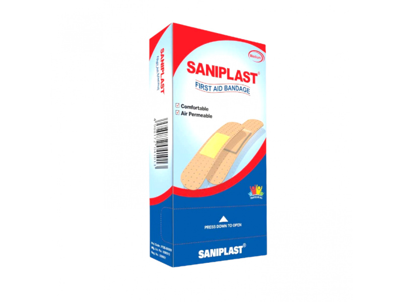 SANIPLAST BANDAGE MEDIUM 100S