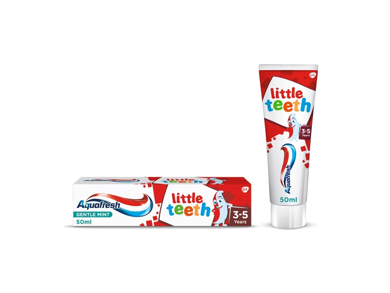 AQUAFRESH KIDS T/PASTE 50ML LITTLE TEETH TUBE 3-5