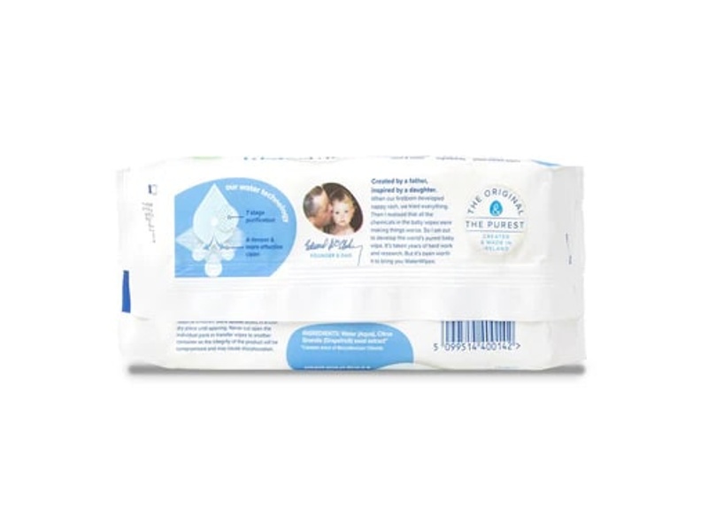 WATERWIPES SENSITIVE NEWBORN BIO BABY WIPES 60S