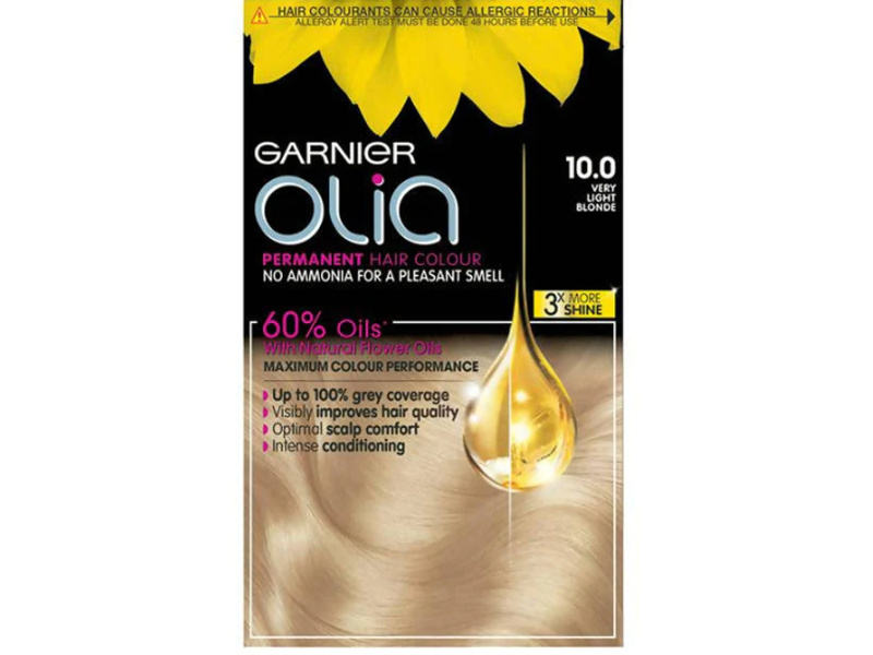 GARNIER OLIA PERMANENT HAIR COLOUR10.0VERYLIGHTBLOND