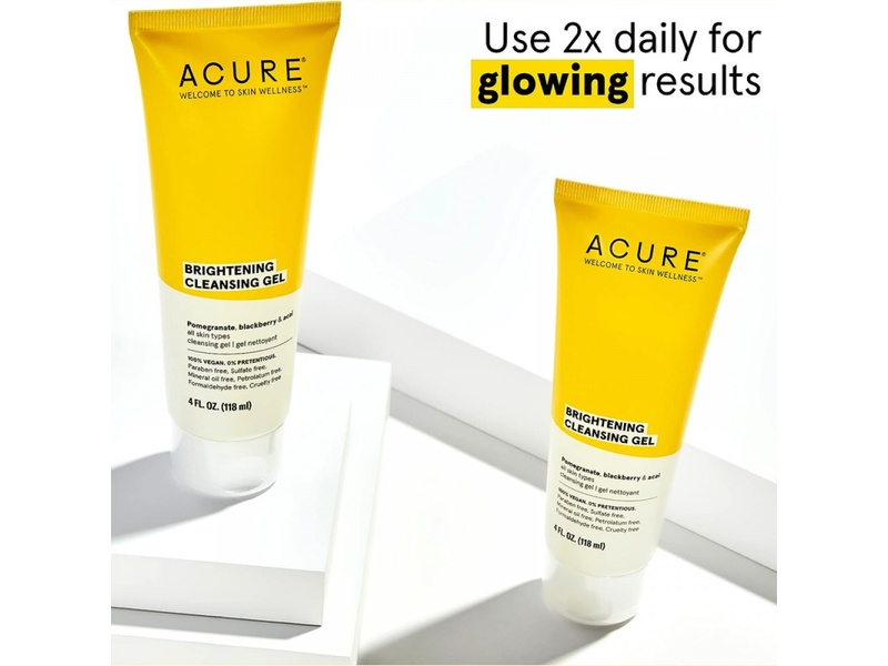 ACURE BRIGHTENING CLEANSING GEL 118ML