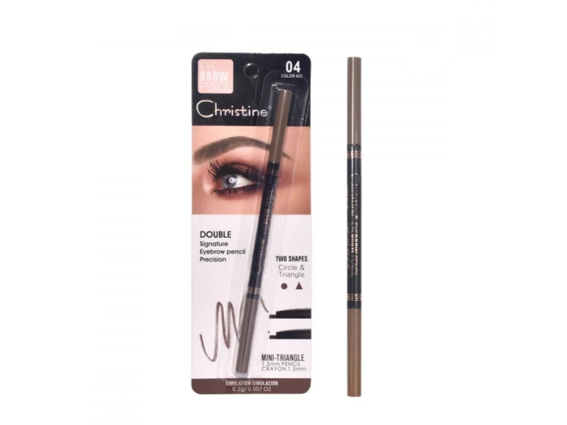 CHRISTINE DOUBLE SIGNATURE EYEBROW PENCIL NO4