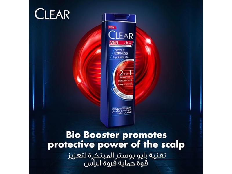 Clear shampoo style express 2-in-1 400ml