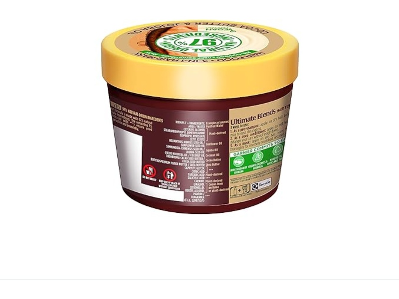 GARNIER HAIR MASK UD 390ML COCOA BUTTERE & JOJOBA OIL