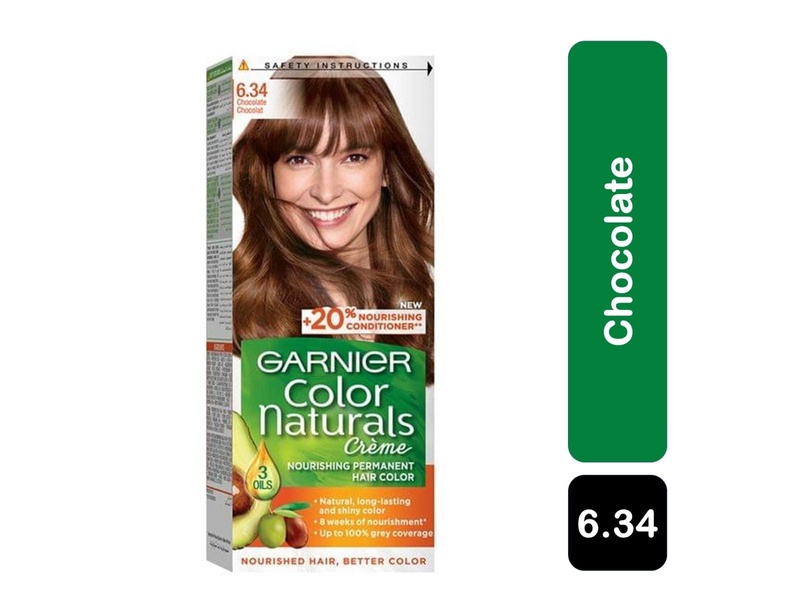 Garnier natural hair color no6.34 chocolate