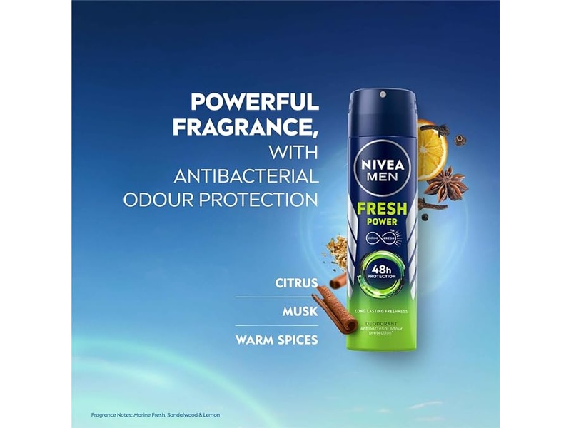 Nivea fresh power deodorant spray 150ml