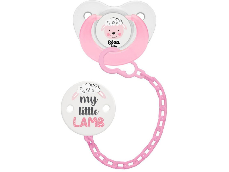 WEE BABY PACIFIER & HOLDER SET (6-18M) C372