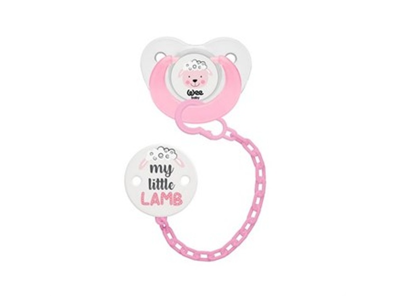 WEE BABY PACIFIER & HOLDER SET (6-18M) C372