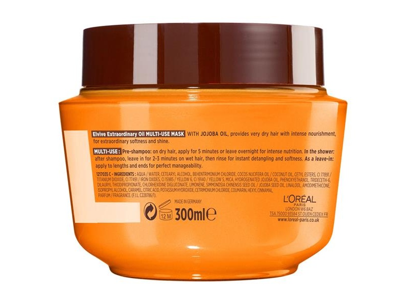 Loreal Elvive Extra Ordinary Oil Mask Pot 300ml