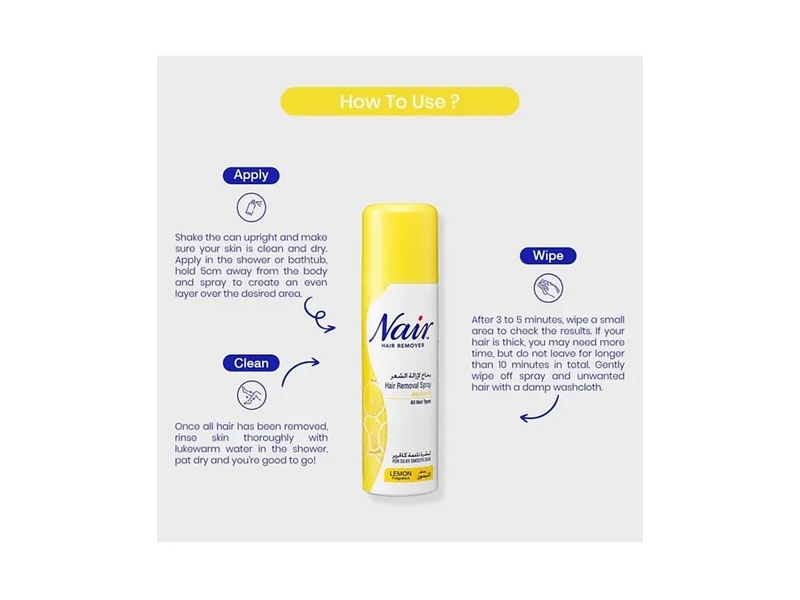 Nair hair removal spray lemon - 200 ml