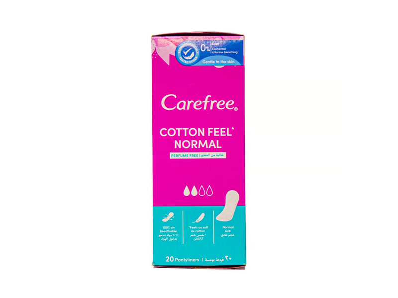 CAREFREE TOWEL WOMEN 20 NORMAL COTTON UNSCENTED