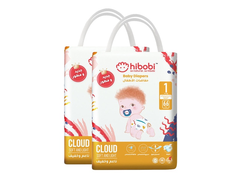 HIBOBI DIAPERS NO 1 1+1 