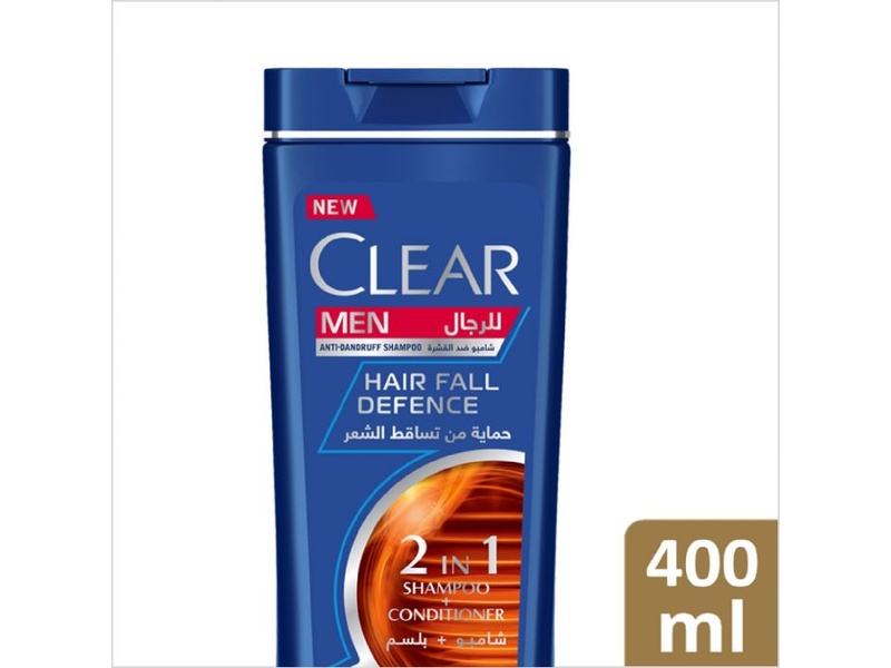 Clear hair fall defense & anti dandruff shampoo 400ml