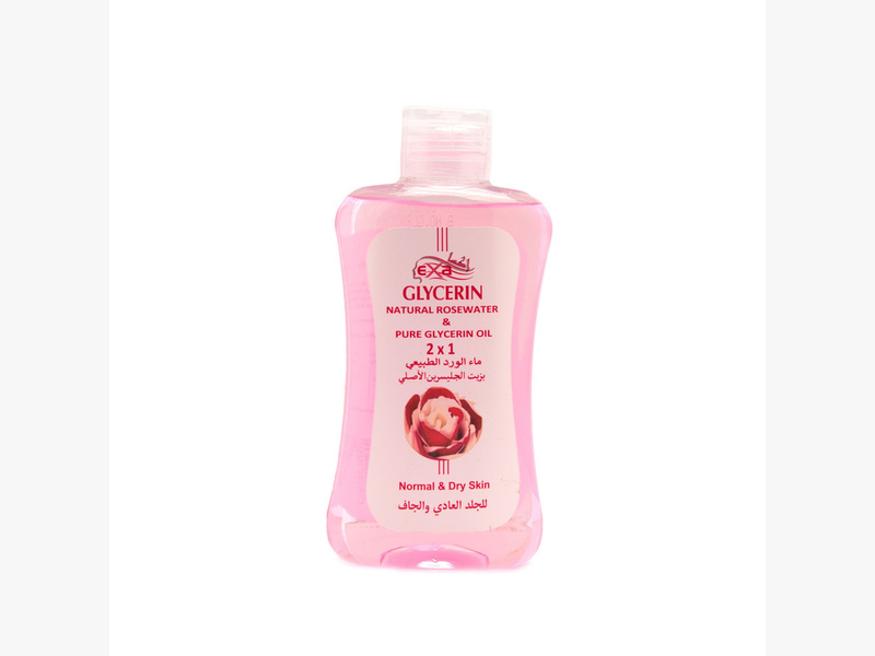 Natural rose water with original glycerin oil 200 ml