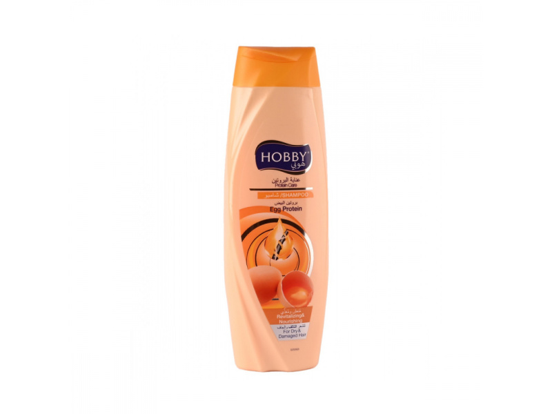 HOBBY HAIR SHAMPOO 600ML EGG PROTRIN NEW