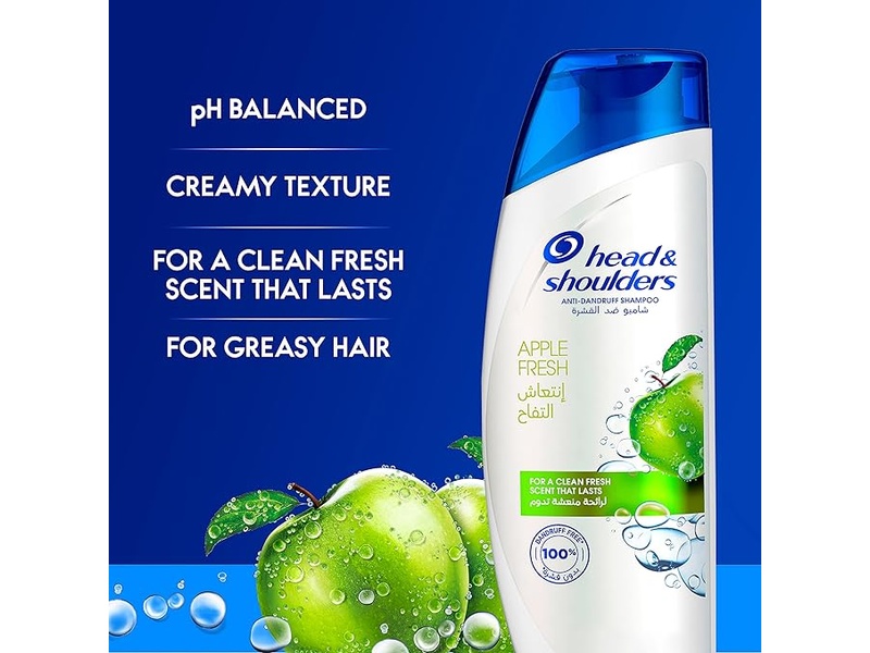 Head & shoulders apple fresh shampoo 190ml