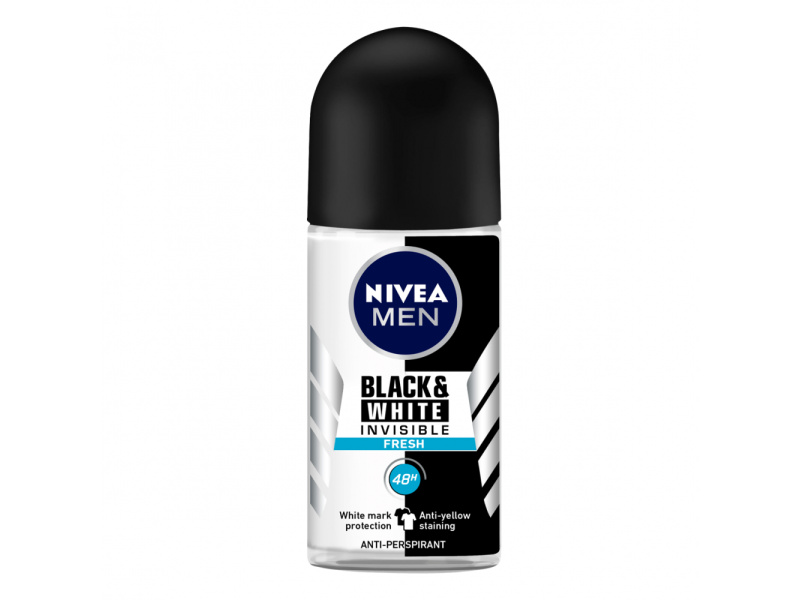 NIVEA ROLL BLACK & WHITE FRESH MEN 50ML