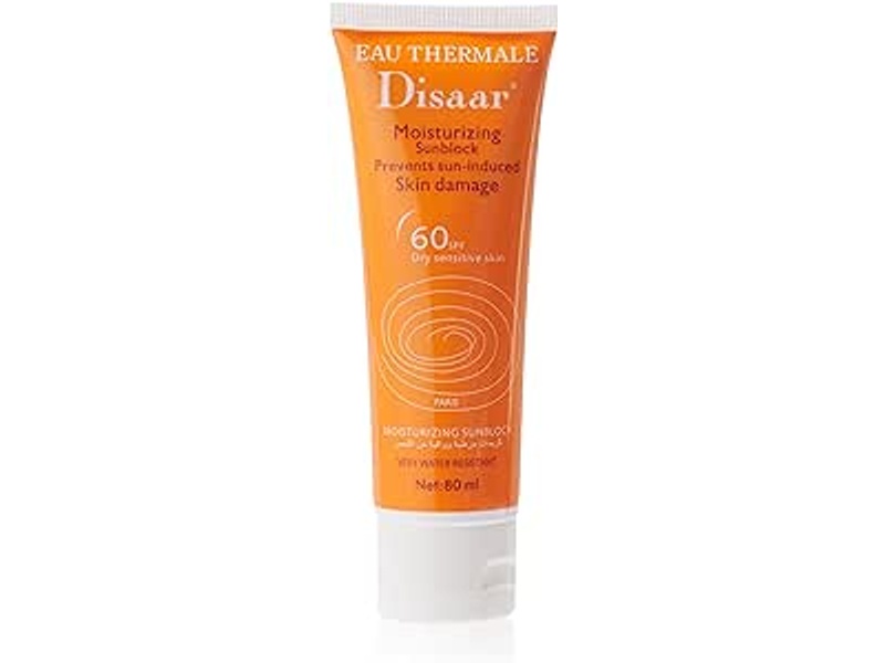 DISAAR EAU THERMALE MOISTURIZING SUNBLOCK SPF 60 80ML