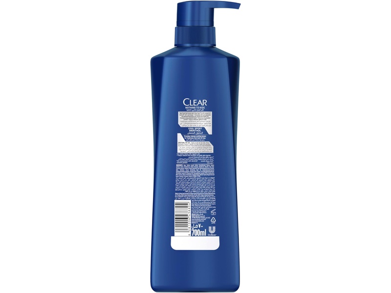 Clear shampoo cool sport menthol for men 700ml