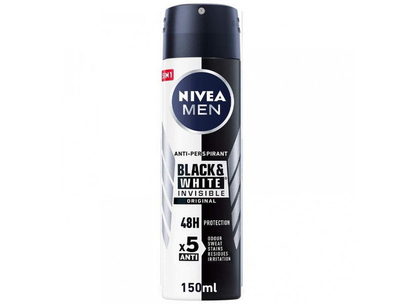 Nivea deo spray men invisible black & white 150ml