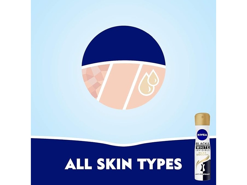 Nivea spray b/w invis silky smooth 150ml