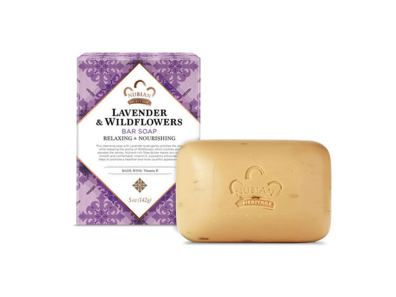 NUBIAN LAVENDER & WILDFLOWERS BAR SOAP 142GM