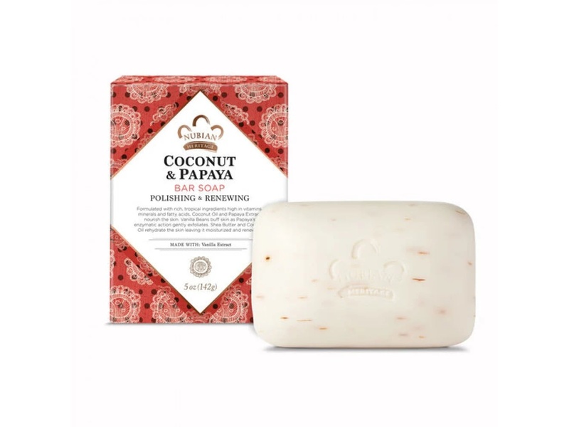 NUBIAN COCONUT & PAPAYA BAR SOAP 142GM