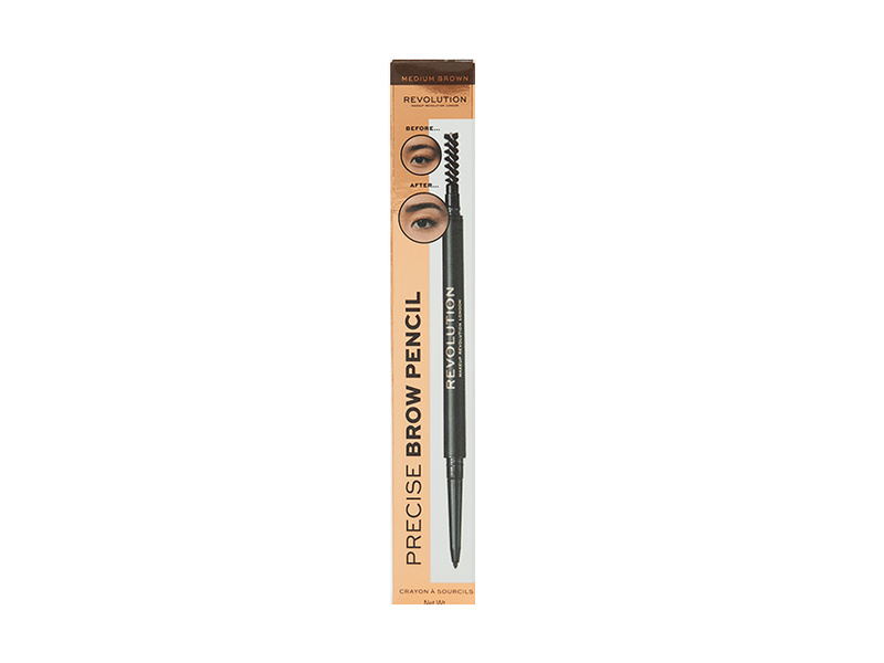 REVOLUTION PRECISE BROW PENCIL MEDIUM BROWN 82365