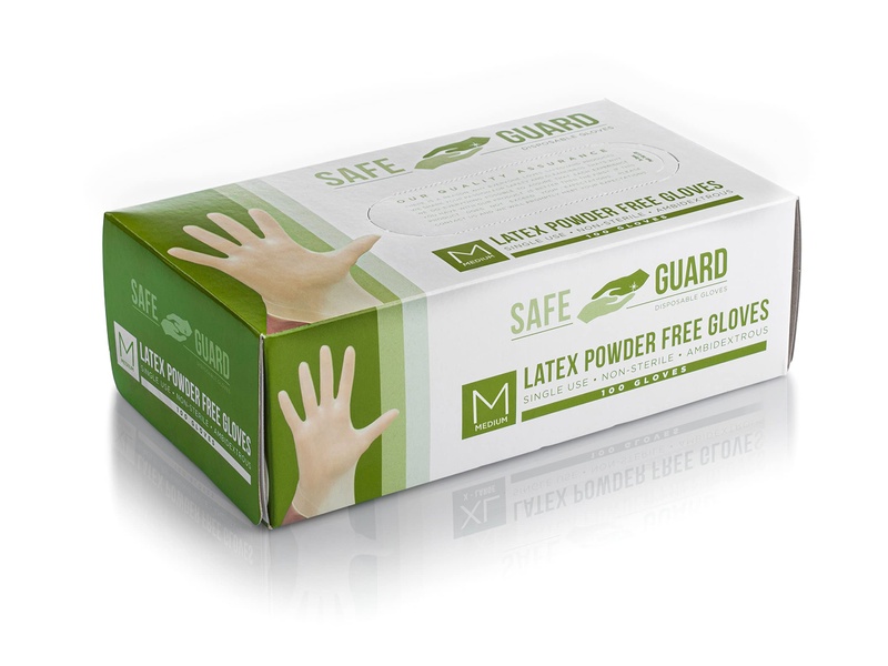 WEEL GUARD LATEX GLOVE LARGE 100PCS