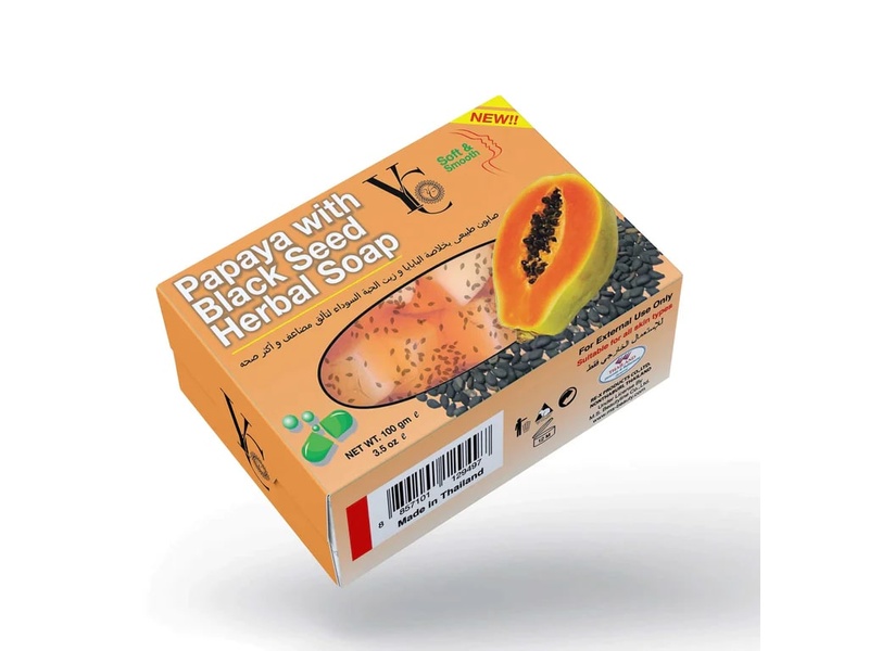 YC SOAP BAR  100 GM  PAPAYA